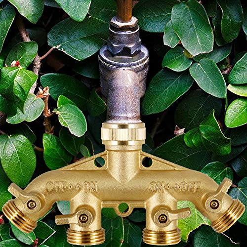 BRASS GARDEN HOSE VALVES SPLITTER