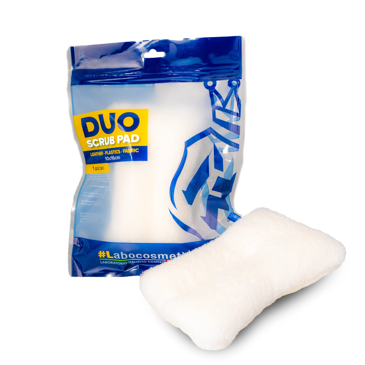Labocosmetica DUO 1 PCS - Scrub pad for plastic, fabric and leather