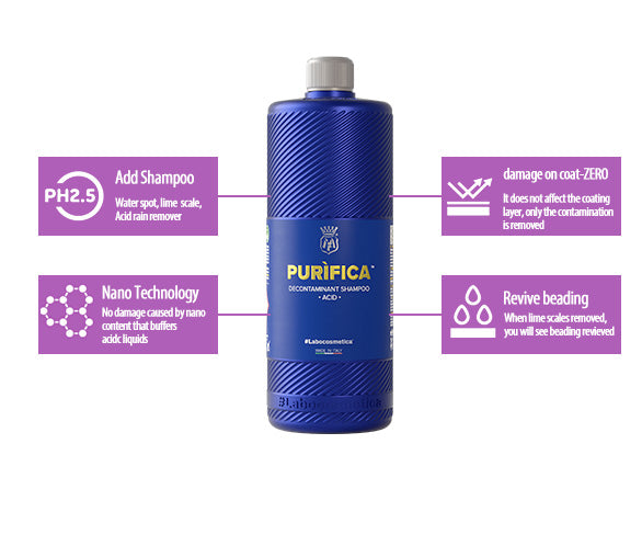 Labocosmetica PURIFICA 1.0L - Acid decontaminant shampoo