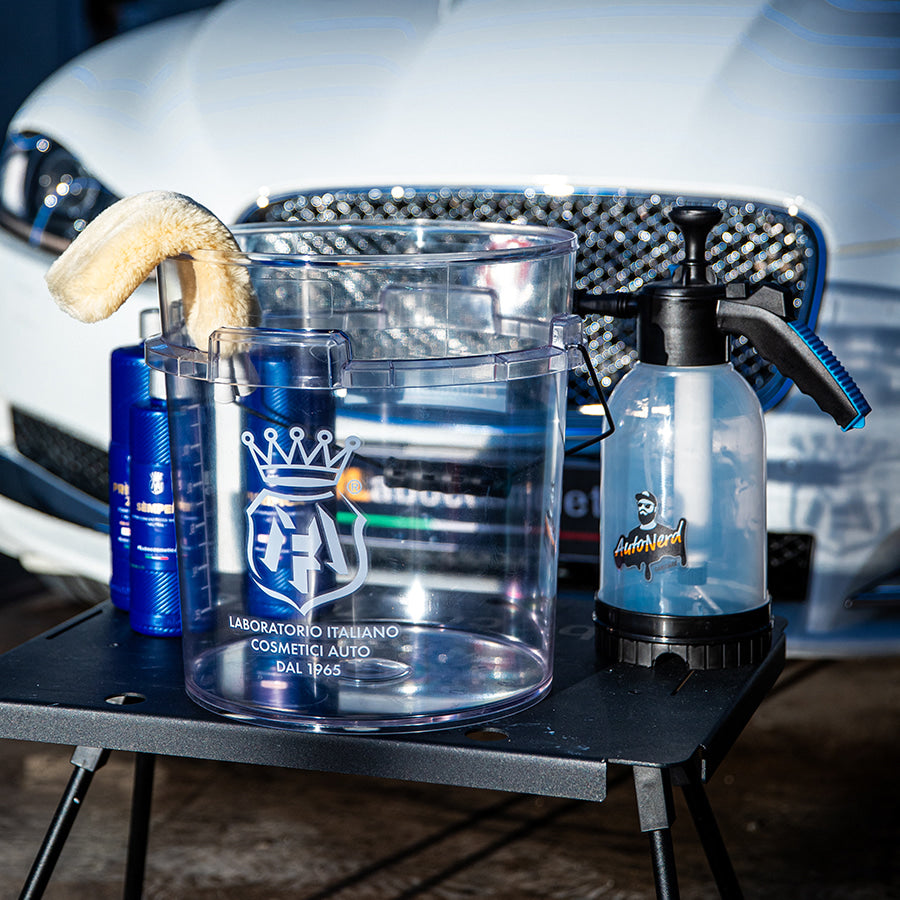 TRANSPARENT CAR BUCKET - 18 Liter capacity