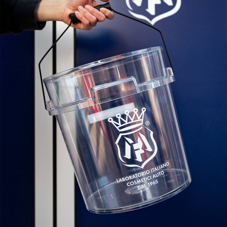 TRANSPARENT CAR BUCKET - 18 Liter capacity