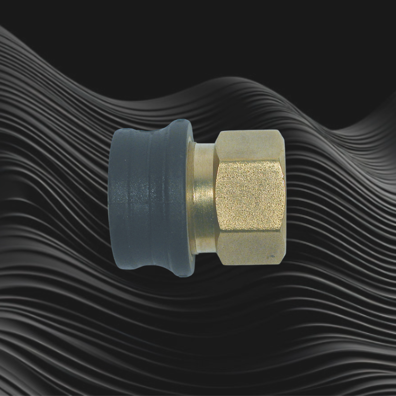 MOLDED FEMALE QUICK CONNECT BRASS