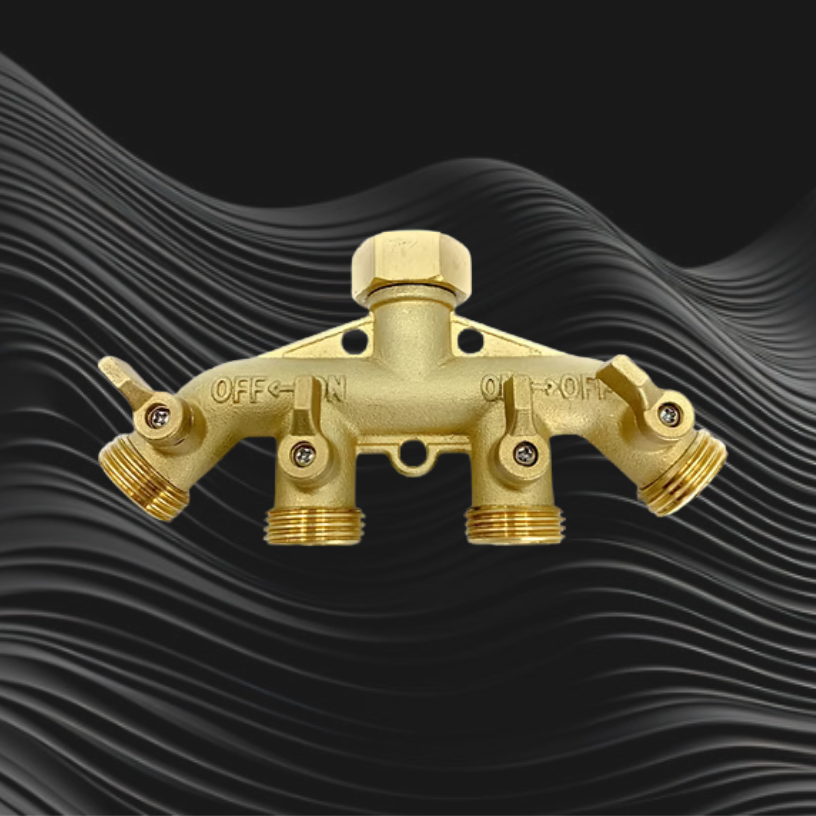 BRASS GARDEN HOSE VALVES SPLITTER