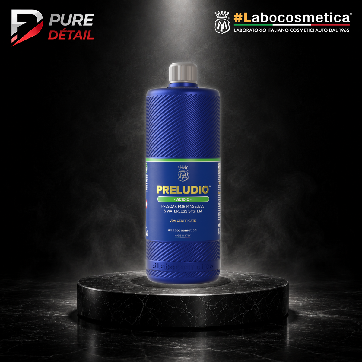 PRELUDIO ACIDIC - Presoak for rinseless and waterless system