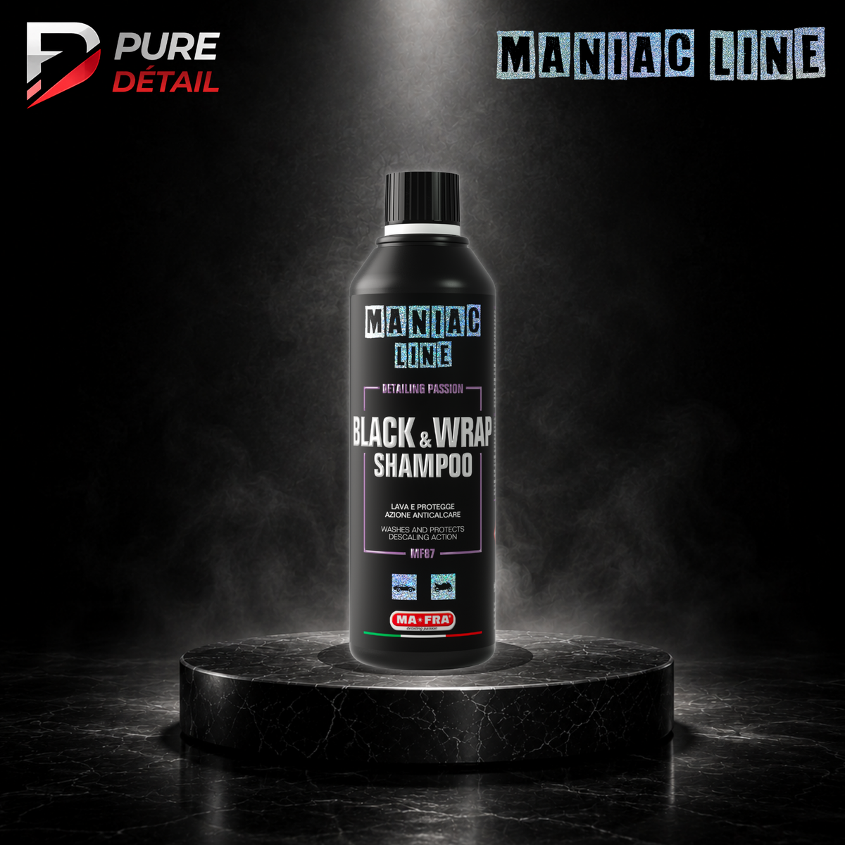 BLACK & WRAP SHAMPOO - With descaling action
