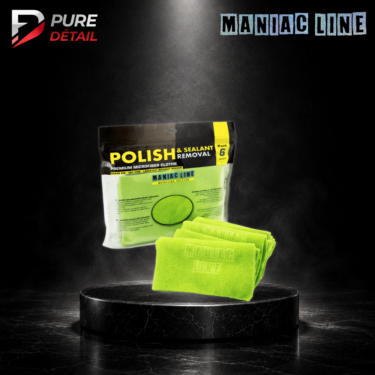 PREMIUM MICROFIBER CLOTH - Polish and sealant removal (380 GSM)