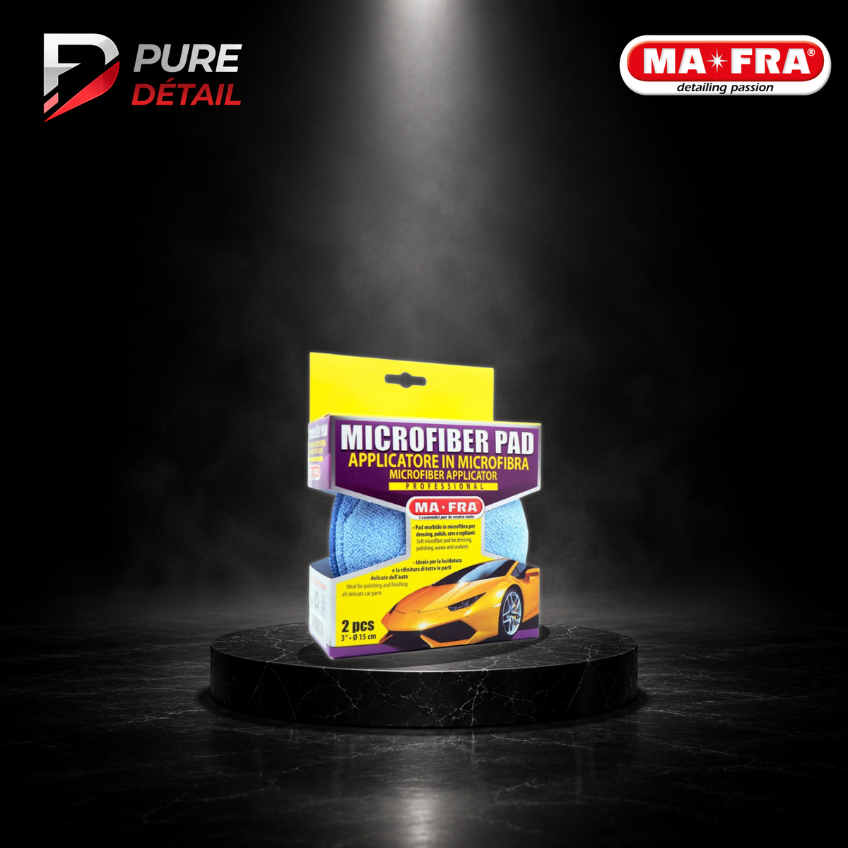 MICROFIBER PAD - Applicator for dressing, polishings, waxes and sealants