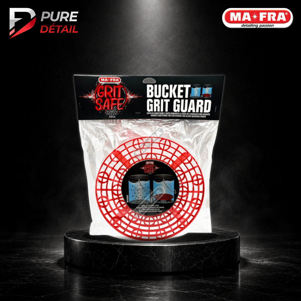 GRIT SAFE - Bucket grit guard