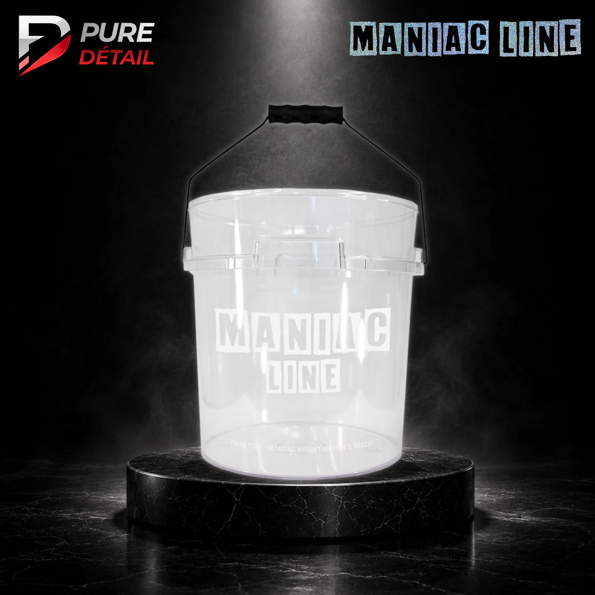 TRANSPARENT CAR WASH BUCKET - 18 Liter capacity