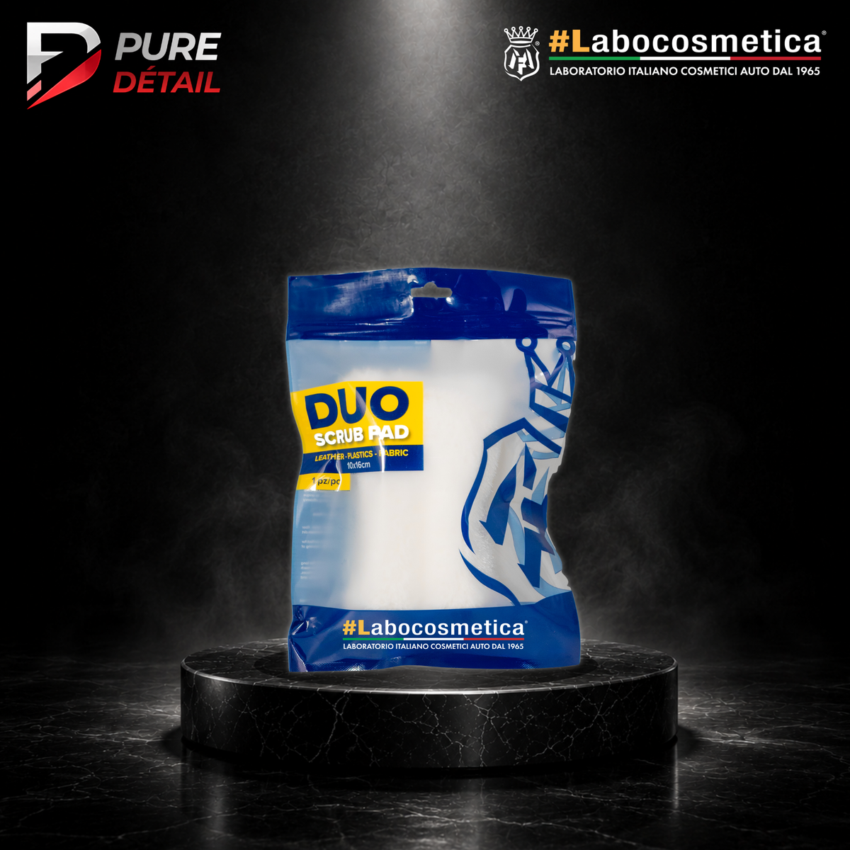 DUO - Scrub pad for plastic, fabric and leather