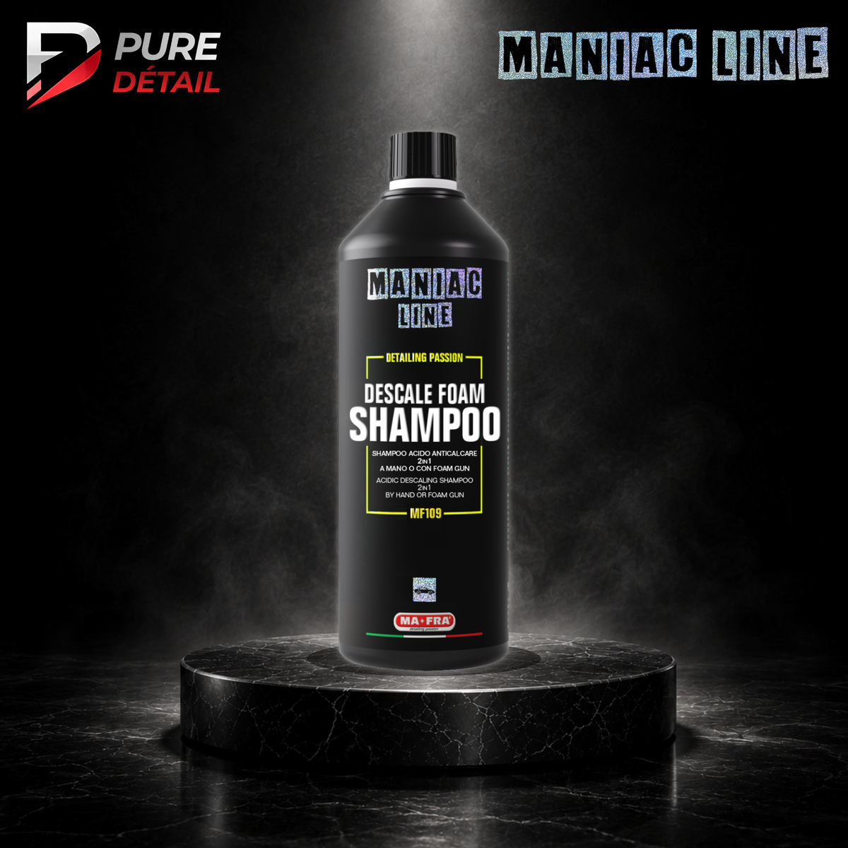 DESCALE FOAM SHAMPOO - Acidic descaling shampoo