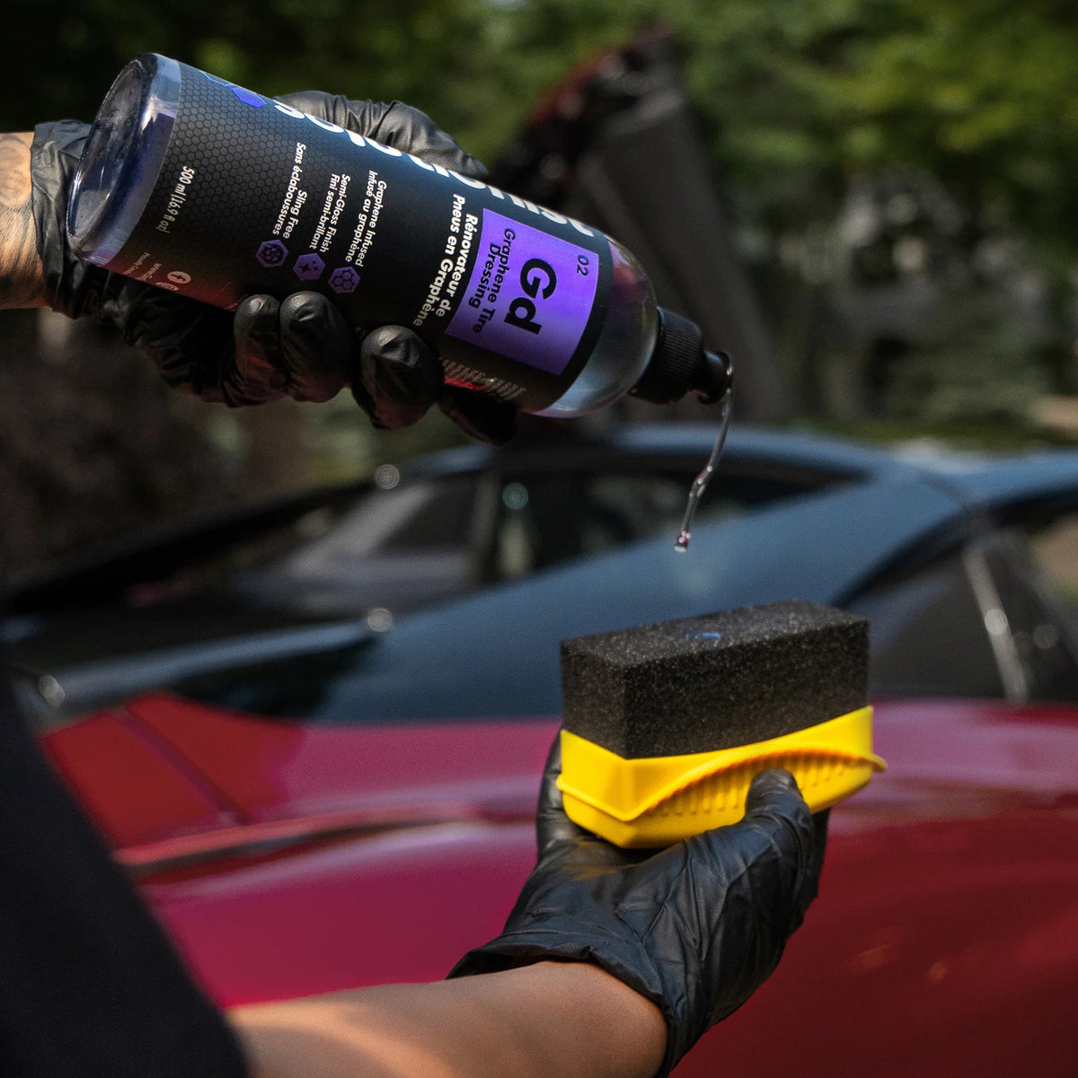 GRAPHENE TIRE DRESSING - Gel based tire shine